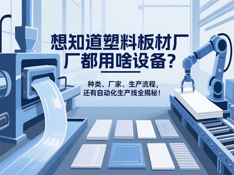 想知道塑料板材廠都用啥設(shè)備？種類、廠家、生產(chǎn)流程，還有自動化生產(chǎn)線全揭秘！